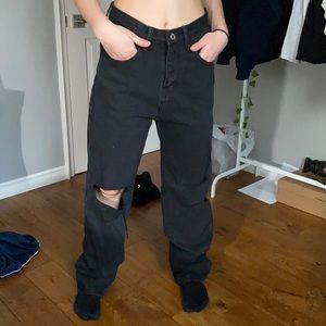 Ripped black jeans